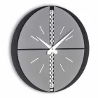 Orologio da Parete Rotondo con Supporto in PVC Realizzato in Italia - Elisio Viadurini