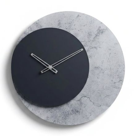 Orologio da Parete Rotondo in Metacrilato Stampato Made in Italy - Elara Viadurini