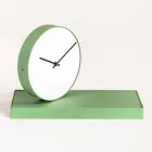 Orologio da Tavolo Girevole con Specchio in Acciaio Made in Italy - Benemerito Viadurini