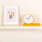 Orologio da Tavolo Girevole con Specchio in Acciaio Made in Italy - Benemerito Viadurini