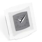 Orologio da Tavolo in Metacrilato Trasparente e Bisatinato Made in Italy - Glad Viadurini