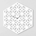 Orologio Grande da Parete in Legno Bianco Tortora Verde o Rosa di Design - Tarto