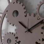 Orologio in Legno a Parete Grande e Rotondo di Design Shabby Colorato - Meccanio Viadurini