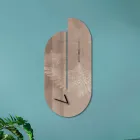 Orologio in Legno con Stampa di Airone Realizzato in Italia - Palau Viadurini