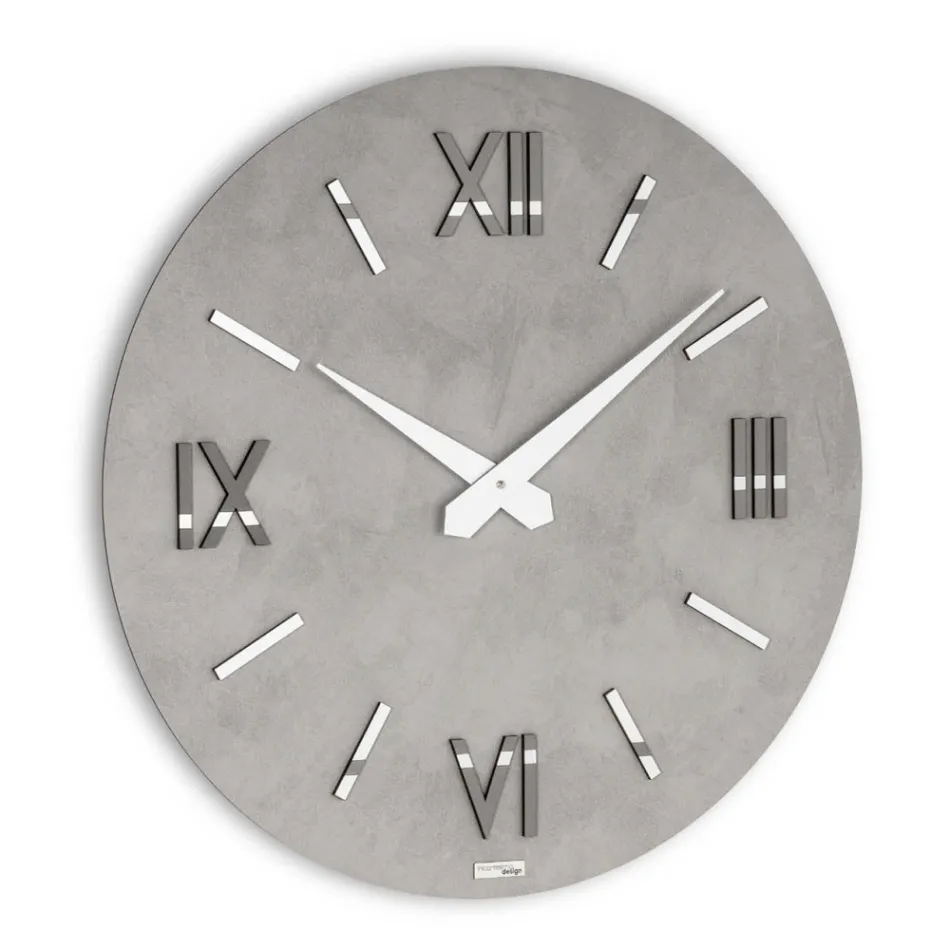 Orologio in MDF e Polipropilene con Texture Diverse Made in Italy - Nice Viadurini