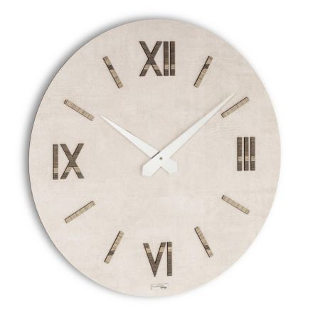 Orologio in MDF e Polipropilene con Texture Diverse Made in Italy - Nice Viadurini