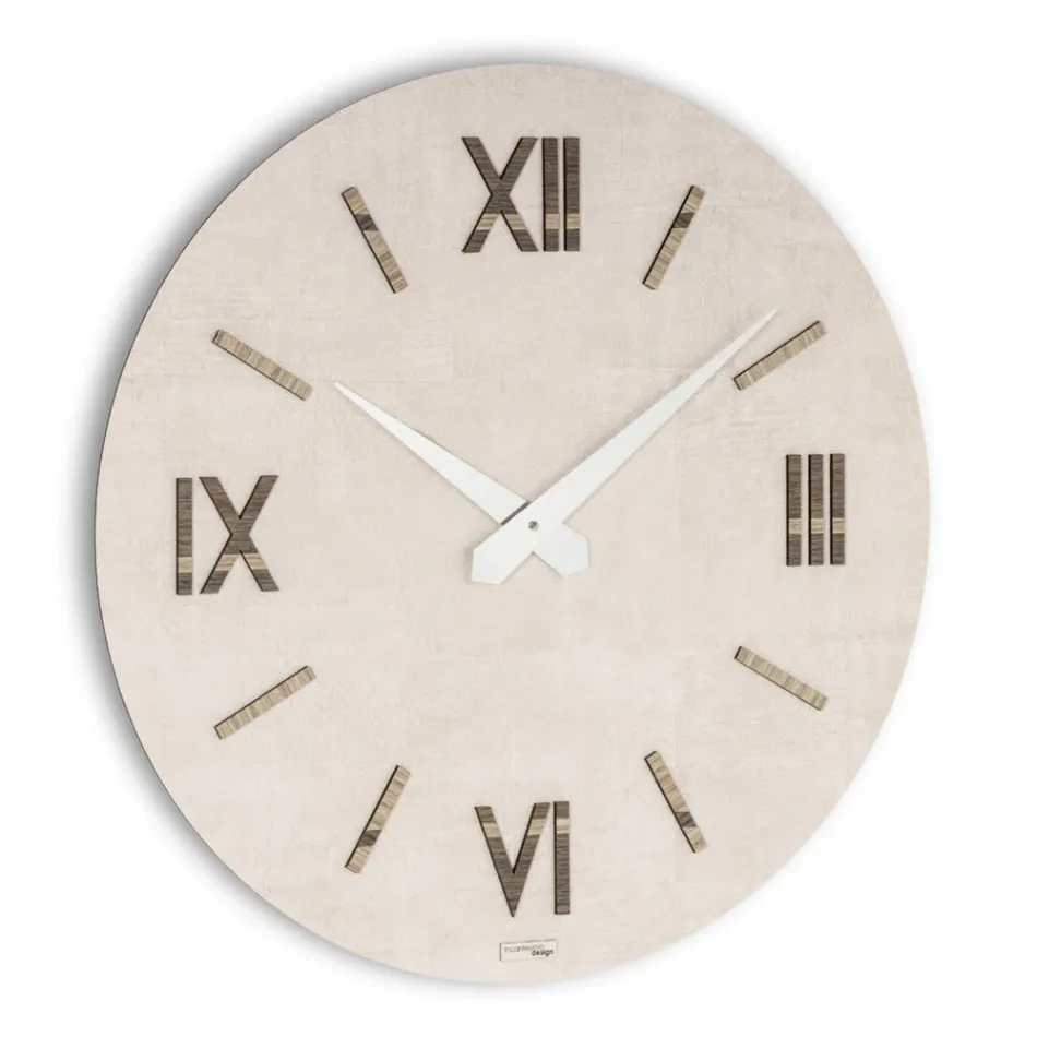 Orologio in MDF e Polipropilene con Texture Diverse Made in Italy - Nice Viadurini