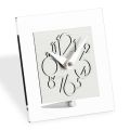 Orologio in Metacrilato Trasparente e Dettagli Cromatici Made in Italy - Hilly