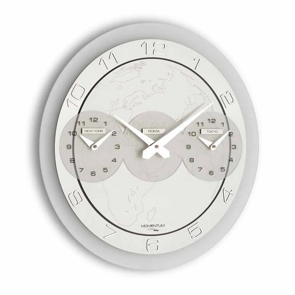 Orologio moderno da muro Dininho Tris Viadurini