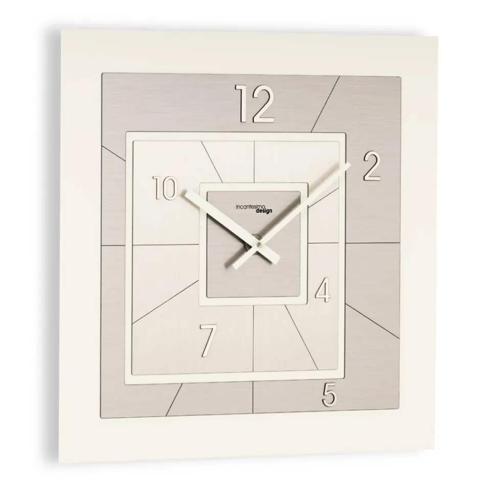 Orologio Quadrato in PVC Semiespanso ad Alta Densità Made in Italy - Creative Viadurini