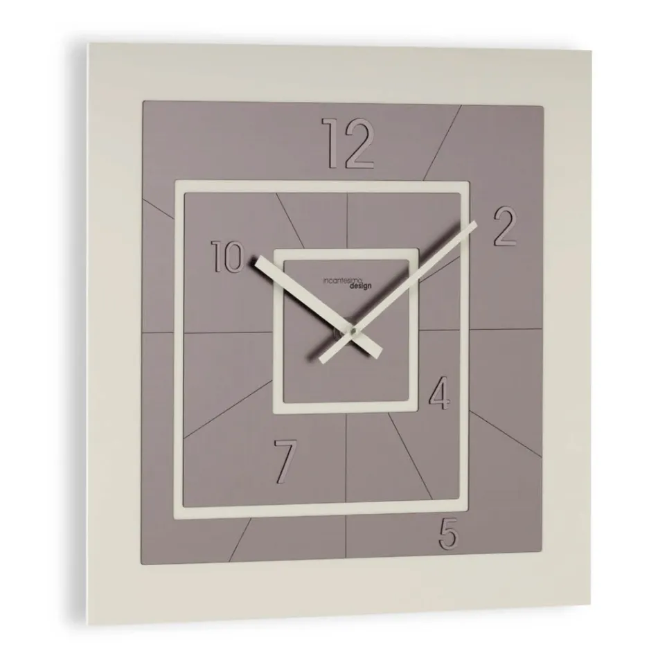 Orologio Quadrato in PVC Semiespanso ad Alta Densità Made in Italy - Creative Viadurini
