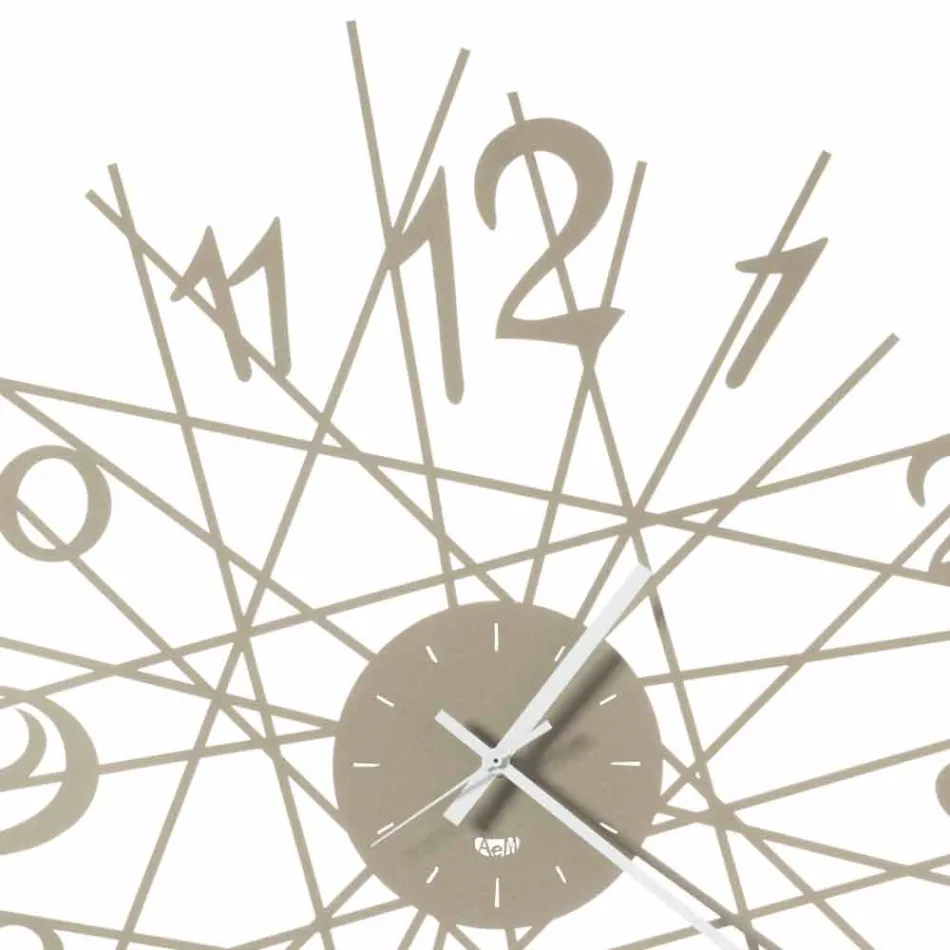 Orologio Rotondo da Parete di Design in Ferro Made in Italy - Kombo Viadurini