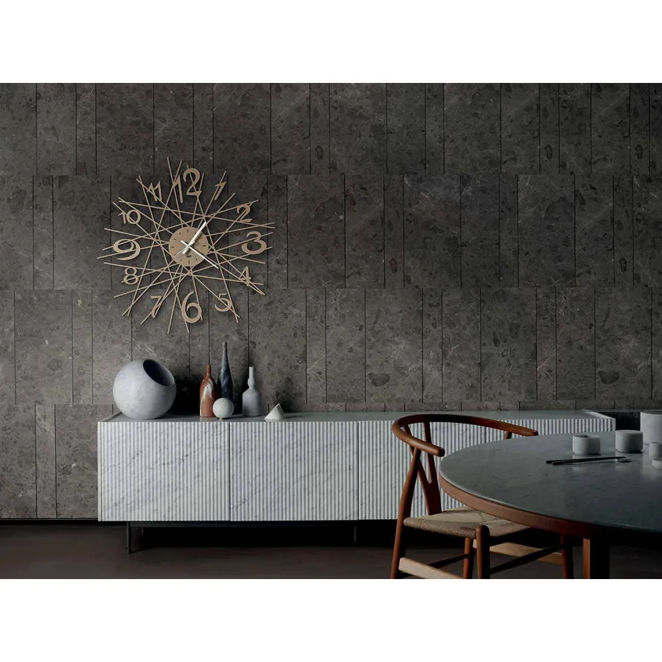 Orologio Rotondo da Parete di Design in Ferro Made in Italy - Kombo Viadurini