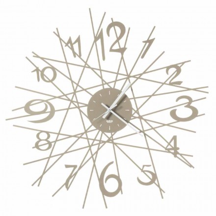 Orologio Rotondo da Parete di Design in Ferro Made in Italy - Kombo Viadurini