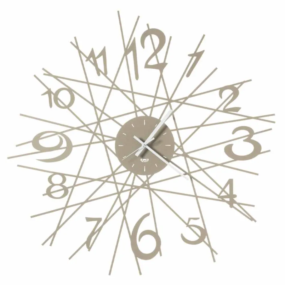 Orologio Rotondo da Parete di Design in Ferro Made in Italy - Kombo Viadurini