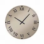 Orologio Rotondo da Parete in Cristallo Specchiato Made in Italy - Ingranaggio Viadurini