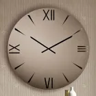 Orologio Rotondo in Vetro Specchiato con Numeri Incisi a Laser - Clelia Viadurini