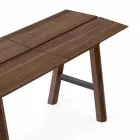 Panca di Design Moderno in Legno di Frassino con Seduta Impiallacciata - Andria Viadurini