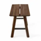 Panca di Design Moderno in Legno di Frassino con Seduta Impiallacciata - Andria Viadurini