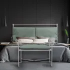 Panca in Ferro Tubolare in Diverse Finiture Realizzata in Italia - Praga Viadurini