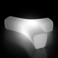 Panca Luminosa da Giardino in Polietilene con LED Made in Italy - Galatea