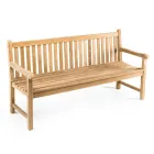 Panchina da Giardino in Teak Naturale di Varie Misure – Yggdrasil Viadurini