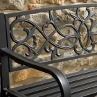 Panchina da Giardino Realizzata in Metallo di Diverse Finiture - Spillatrice Viadurini