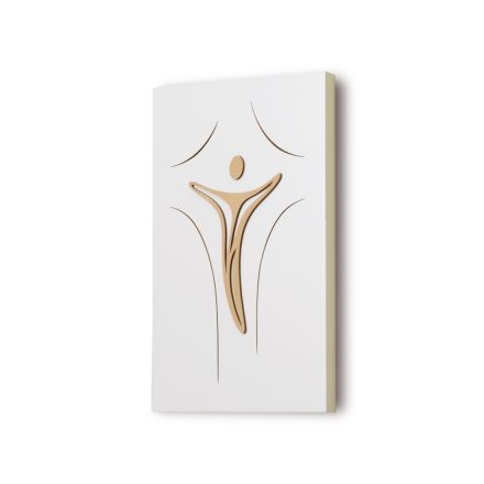 Pannello che Raffigura Jesus Inciso a Laser Made in Italy - Bice Viadurini