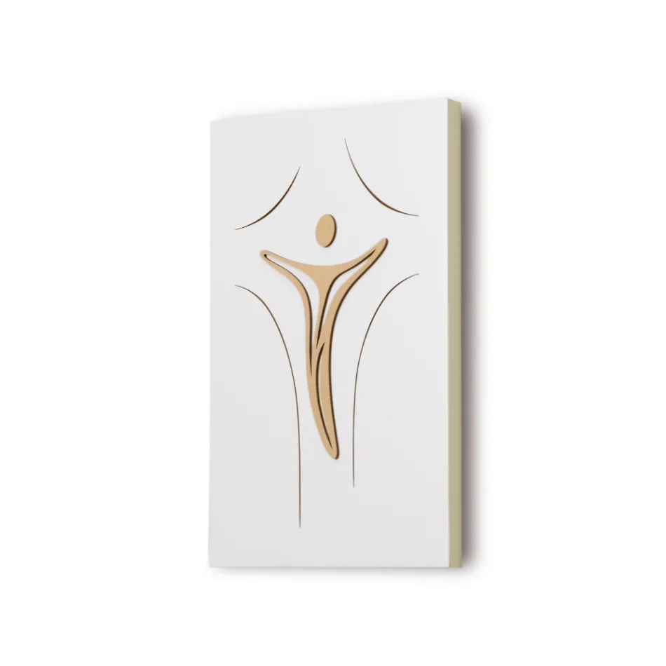 Pannello che Raffigura Jesus Inciso a Laser Made in Italy - Bice Viadurini