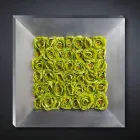 Pannello Decorativo da Parete con Fiori Artificiali Made in Italy - Nunco Viadurini