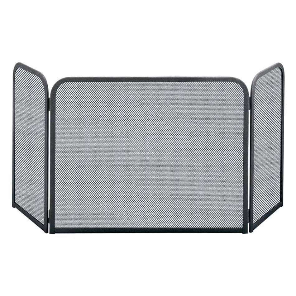 Parascintille con 3 Ante Realizzato in Metallo Made in Italy - Gatto Viadurini