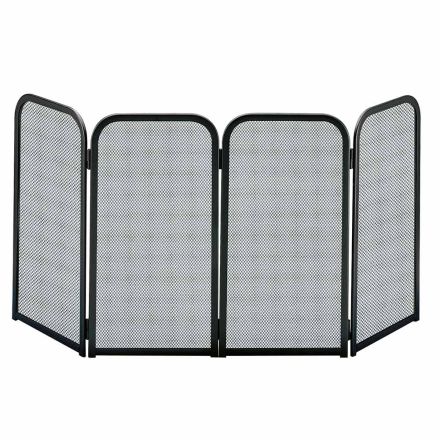 Parascintille con 4 Ante Realizzato in Metallo Made in Italy - Coniglio Viadurini