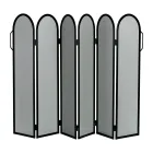 Parascintille con 6 Ante Realizzato in Metallo Made in Italy - Cavallo Viadurini