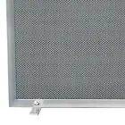 Parascintille con Rete Nera e Acciaio Rettangolare Made in Italy - Pietra Viadurini