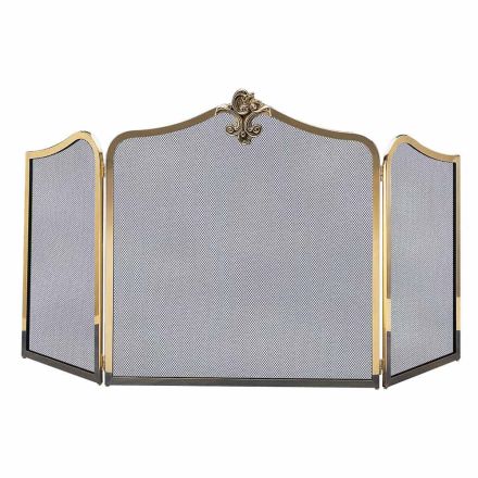 Parascintille con Rete Nera in Acciaio in Diverse Misure Made in Italy - Rana Viadurini