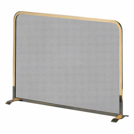 Parascintille in Ottone con Rete in Acciaio Made in Italy - Tartaruga Viadurini
