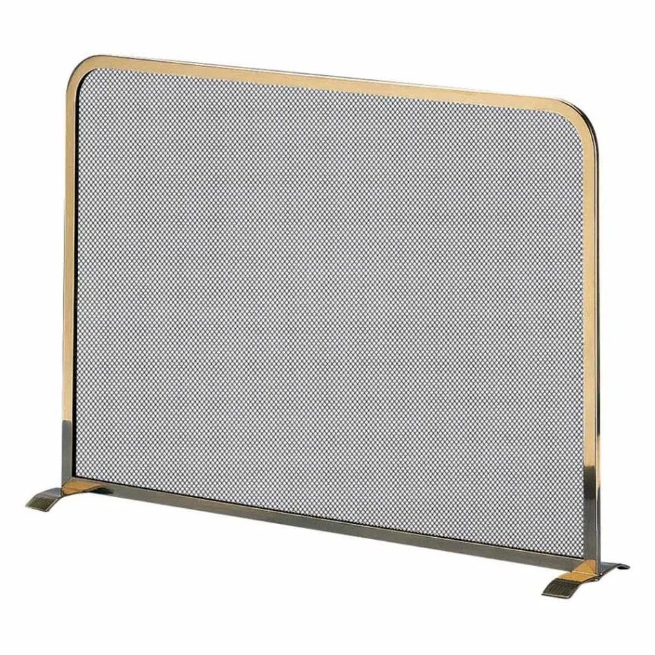 Parascintille in Ottone con Rete in Acciaio Made in Italy - Tartaruga Viadurini