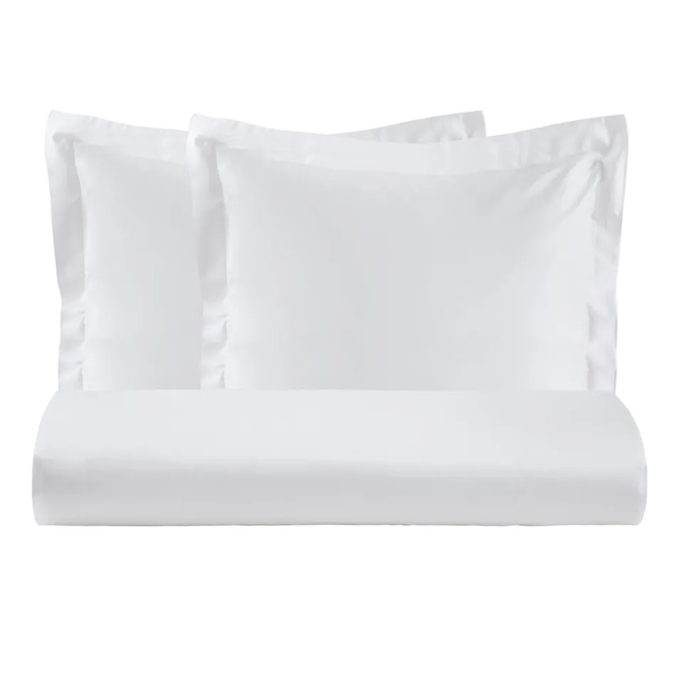 Parure Copripiumino in 100% Raso di Cotone con 2 Federe Made in Italy - Fluffy Viadurini