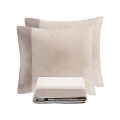 Parure Copripiumino in 90% Cotone e 10% Lino con 2 Federe Made in Italy - Nestle
