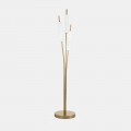 Piantana a 3 Luci in Ottone e Vetro Design Moderno Elegante - Typha by Il Fanale