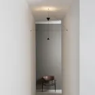 Piantana a Filo in Alluminio Nero e Doppio Cono Design Minimale - Mercado Viadurini