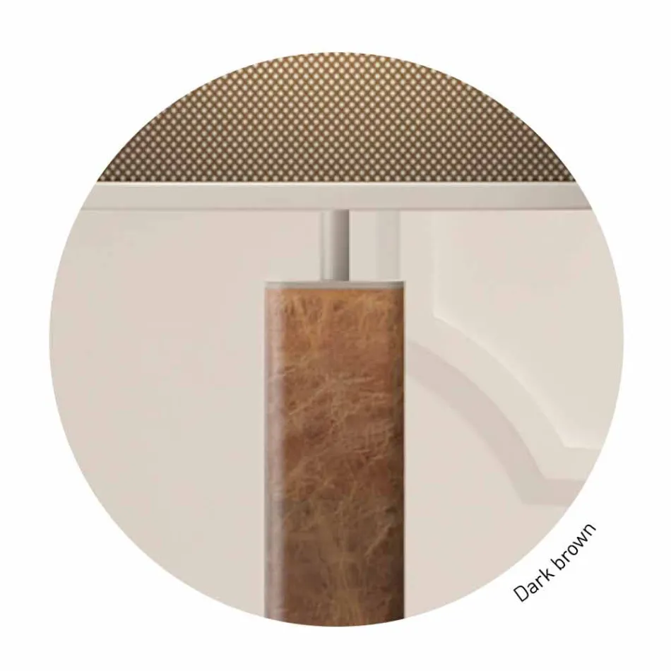 Piantana Design Moderno in Metallo con Paralume in Tessuto Made in Italy - Jump Viadurini