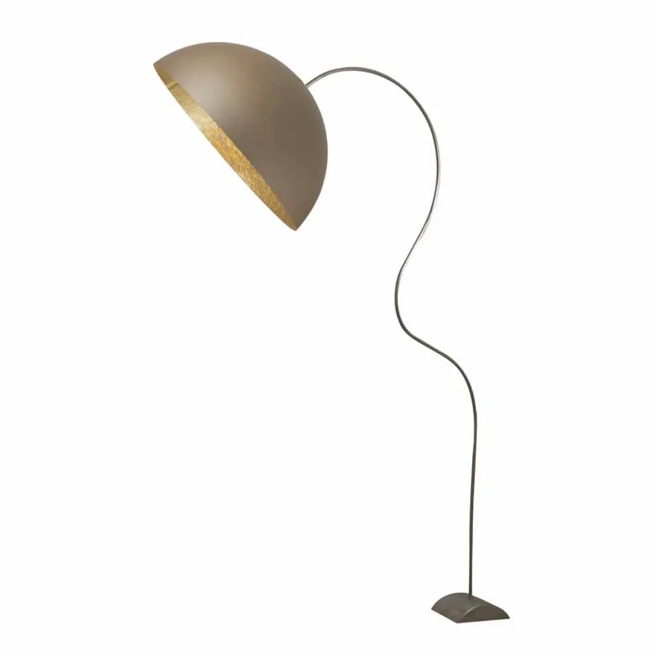 Piantana H210cm moderna In-es.artdesign Mezza Luna colorata nebulite Viadurini