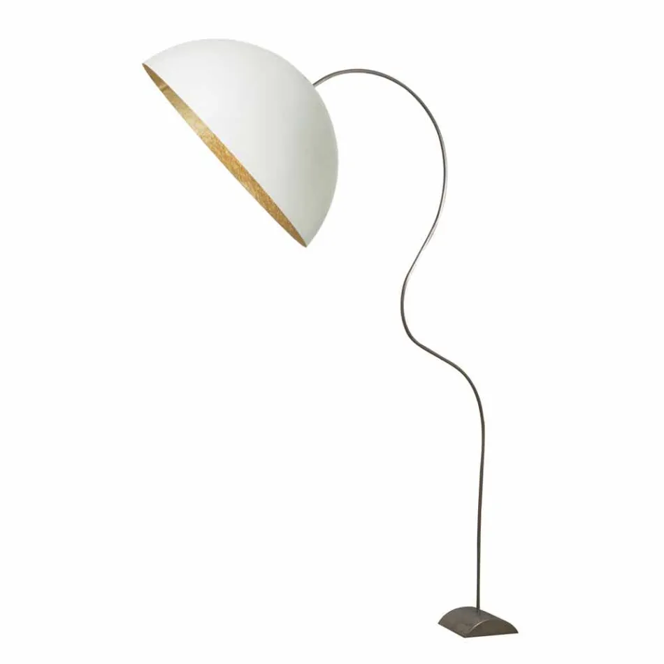 Piantana H210cm moderna In-es.artdesign Mezza Luna colorata nebulite Viadurini