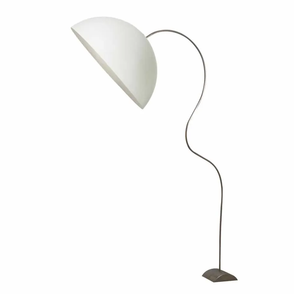 Piantana H210cm moderna In-es.artdesign Mezza Luna colorata nebulite Viadurini