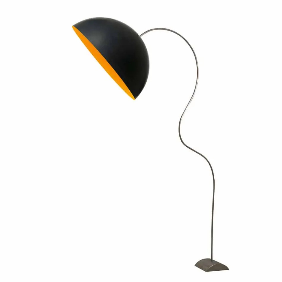 Piantana H210cm moderna In-es.artdesign Mezza Luna colorata nebulite Viadurini