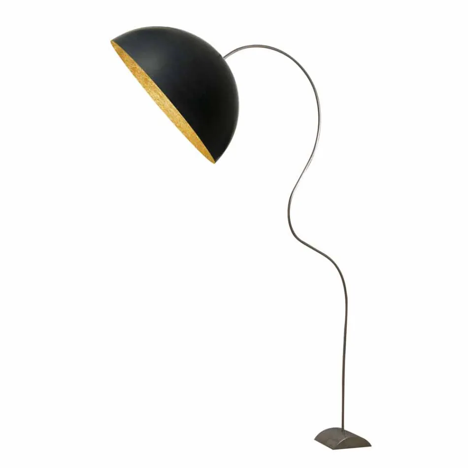Piantana H210cm moderna In-es.artdesign Mezza Luna colorata nebulite Viadurini