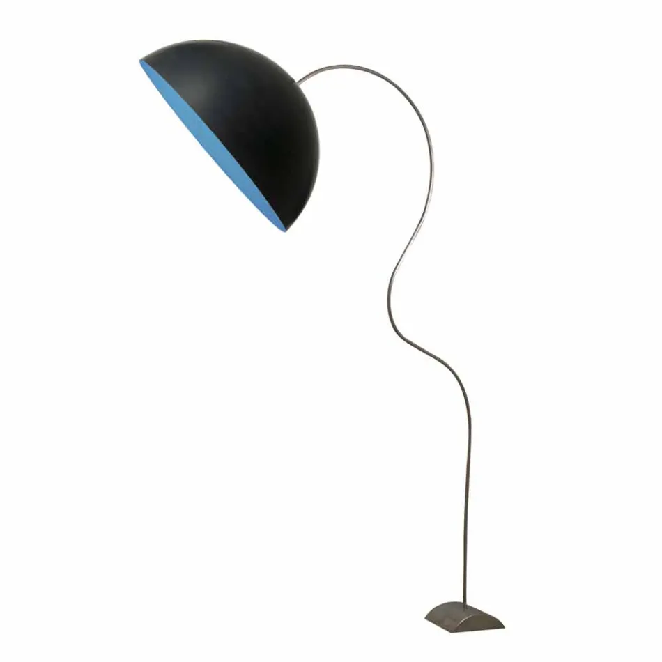 Piantana H210cm moderna In-es.artdesign Mezza Luna colorata nebulite Viadurini