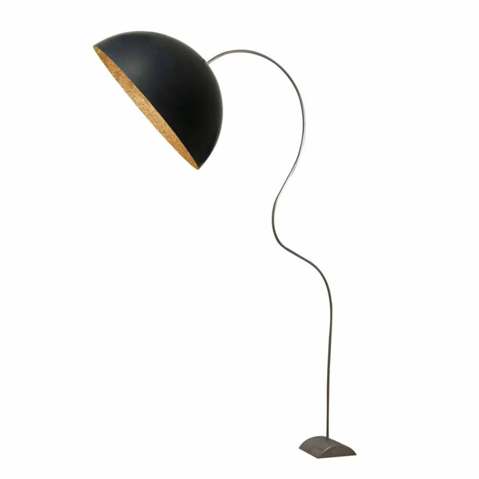 Piantana H210cm moderna In-es.artdesign Mezza Luna colorata nebulite Viadurini