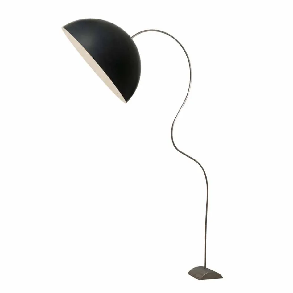 Piantana H210cm moderna In-es.artdesign Mezza Luna colorata nebulite Viadurini